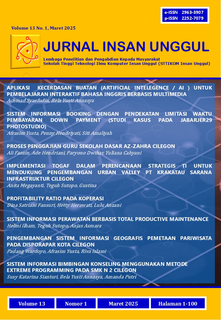 					View Vol. 13 No. 1 (2025): Jurnal Insan Unggul Volume 13 No. 1, Maret 2025
				