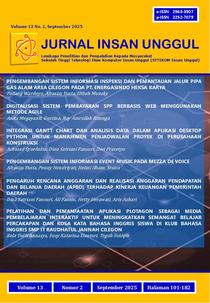 					View Vol. 13 No. 2 (2025): Jurnal Insan Unggul Volume 13 No. 2, September 2025
				
