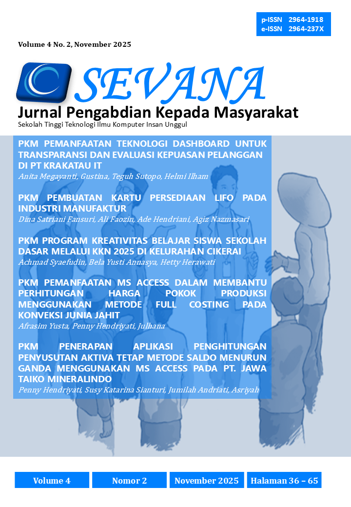 					View Vol. 4 No. 2 (2025): Sevana Volume 4 No. 2, November 2025
				