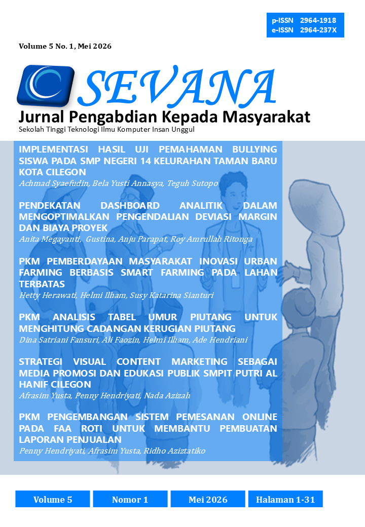 					View Vol. 5 No. 1 (2026): Sevana Volume 5 No. 1, Mei 2026
				